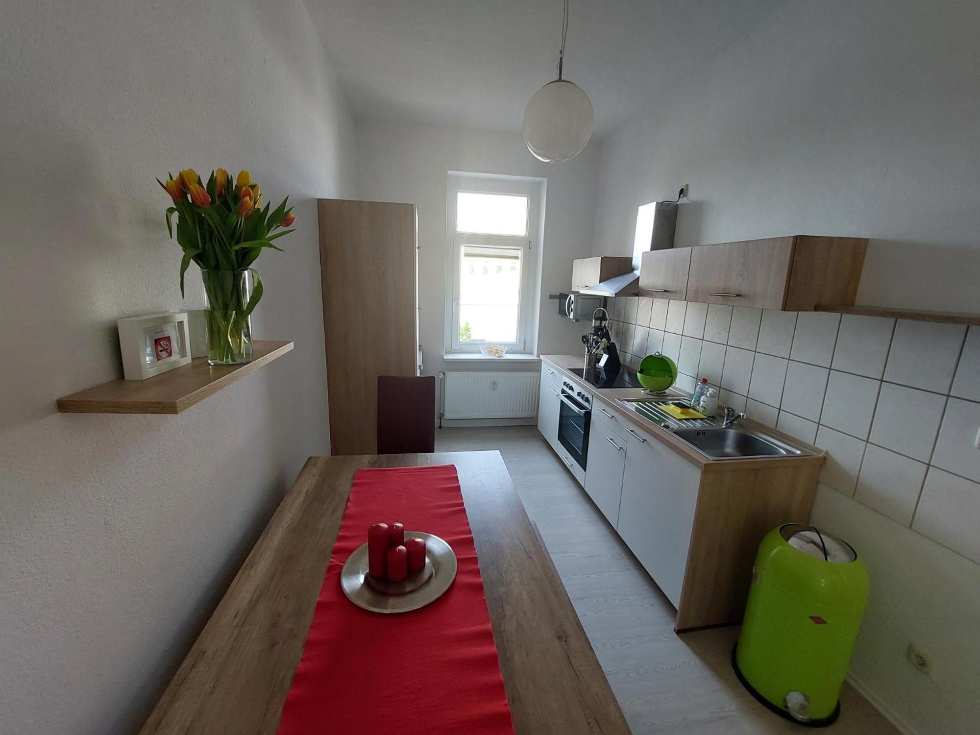 Schoene Zwei-Zimmer-Wohnung "W2" Mit 4 Einzelbetten Und Wlan In Zwenkau Bei Leipzig Im Neuseenland Стая снимка